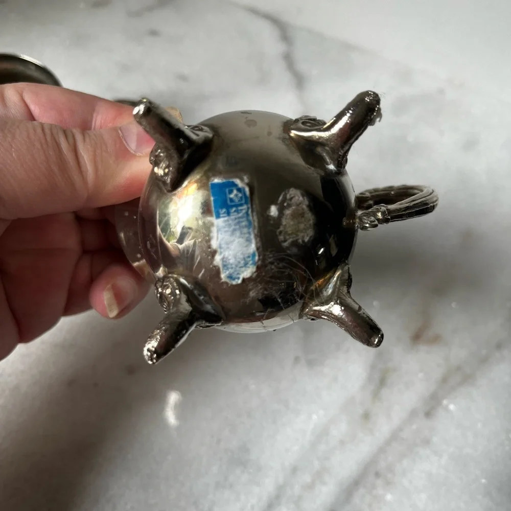 Vintage Silver Creamer and Sugar Set
